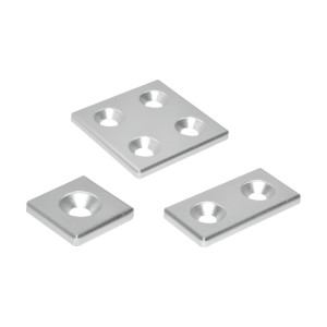 Aluminum Alloy End Cap - 40 Series Aluminium Profiles Decorative Type Attachment Section Groove Width 10.2