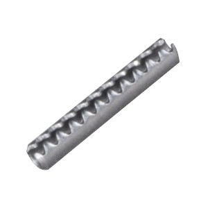 Elastic Pin With Toothed Groove